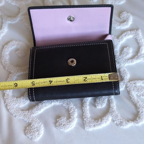 COACH Classic Trifold Wallet🖤 Black & Lavender - Picture 13 of 15